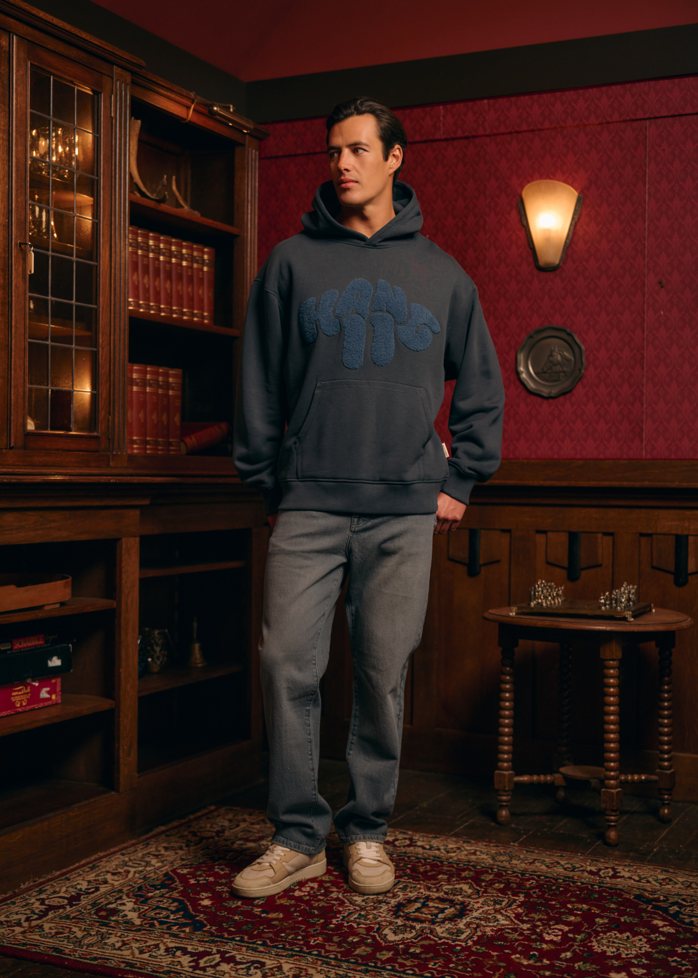 Toweling Hoodie - Ombre Blue