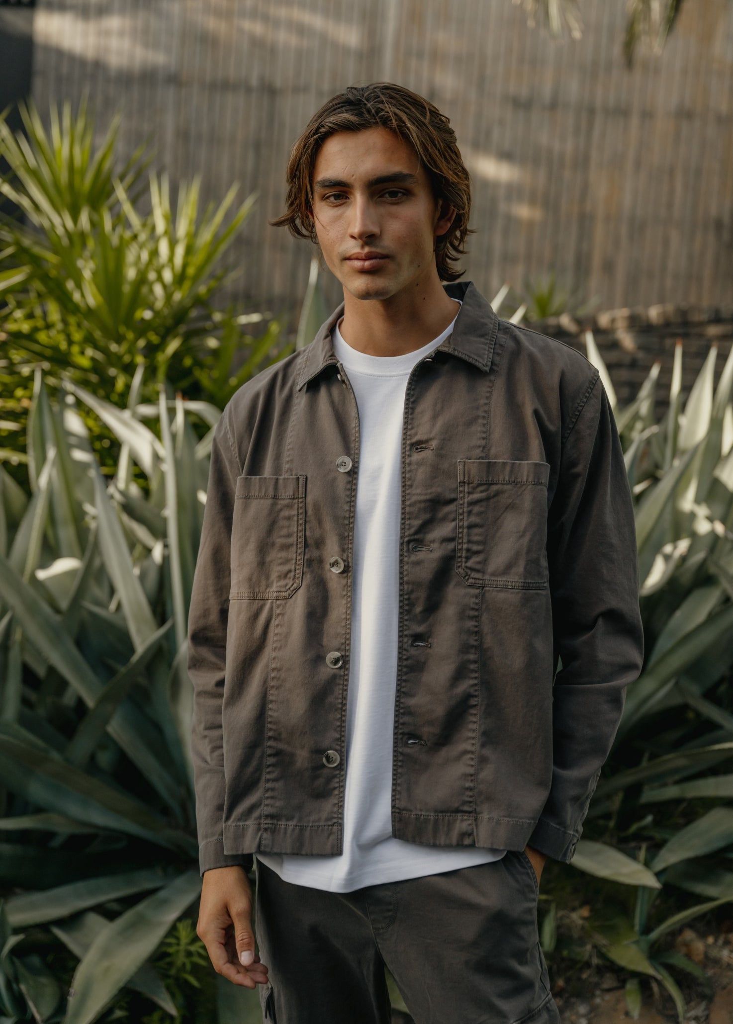 Worker Jacket - Washed Brown