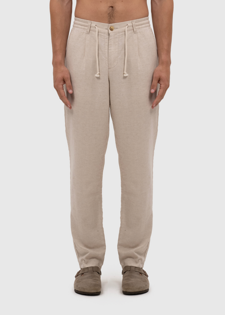 The Baggy Linen Pants - Sand