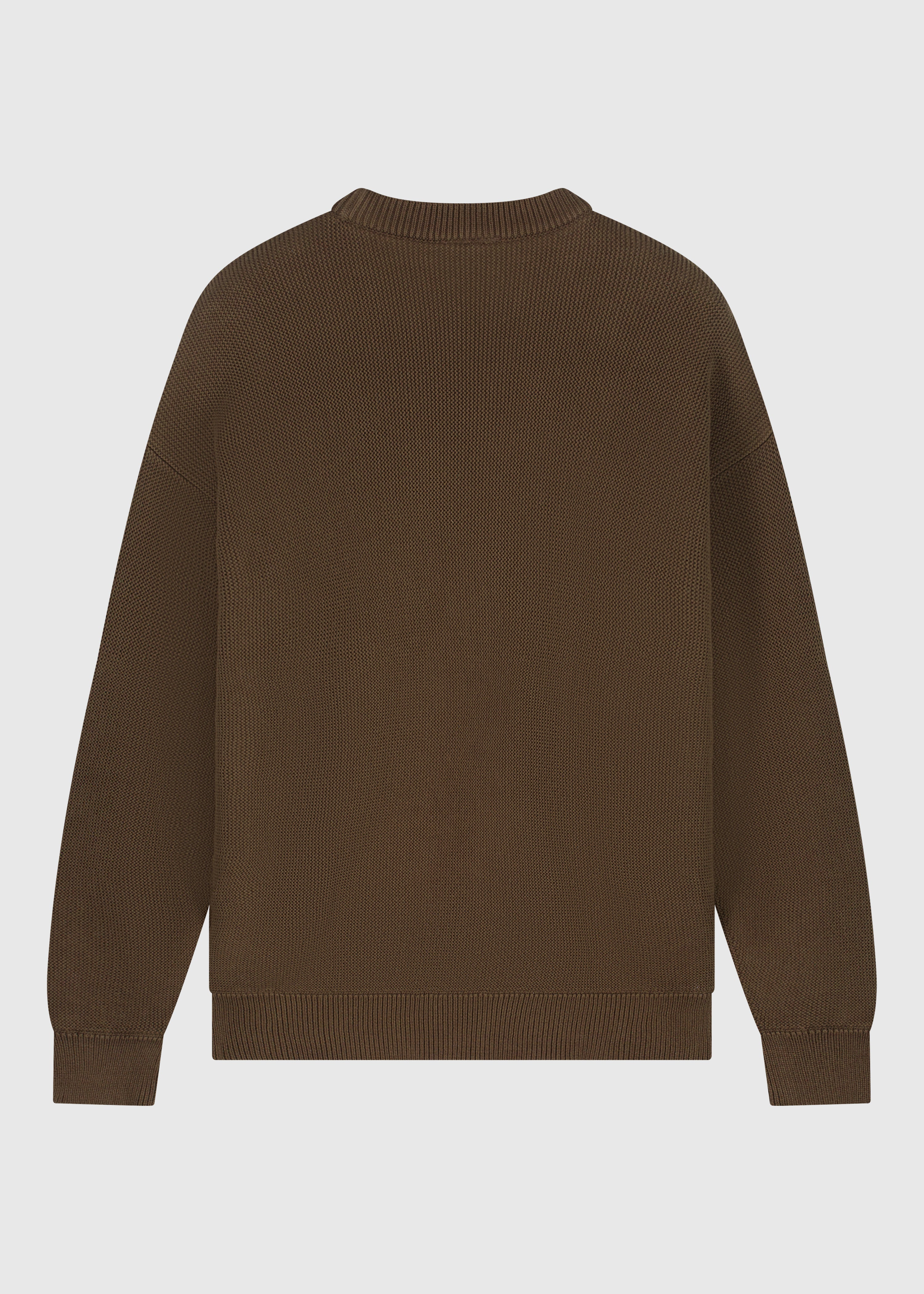 Embro Knit Crewneck - Espresso