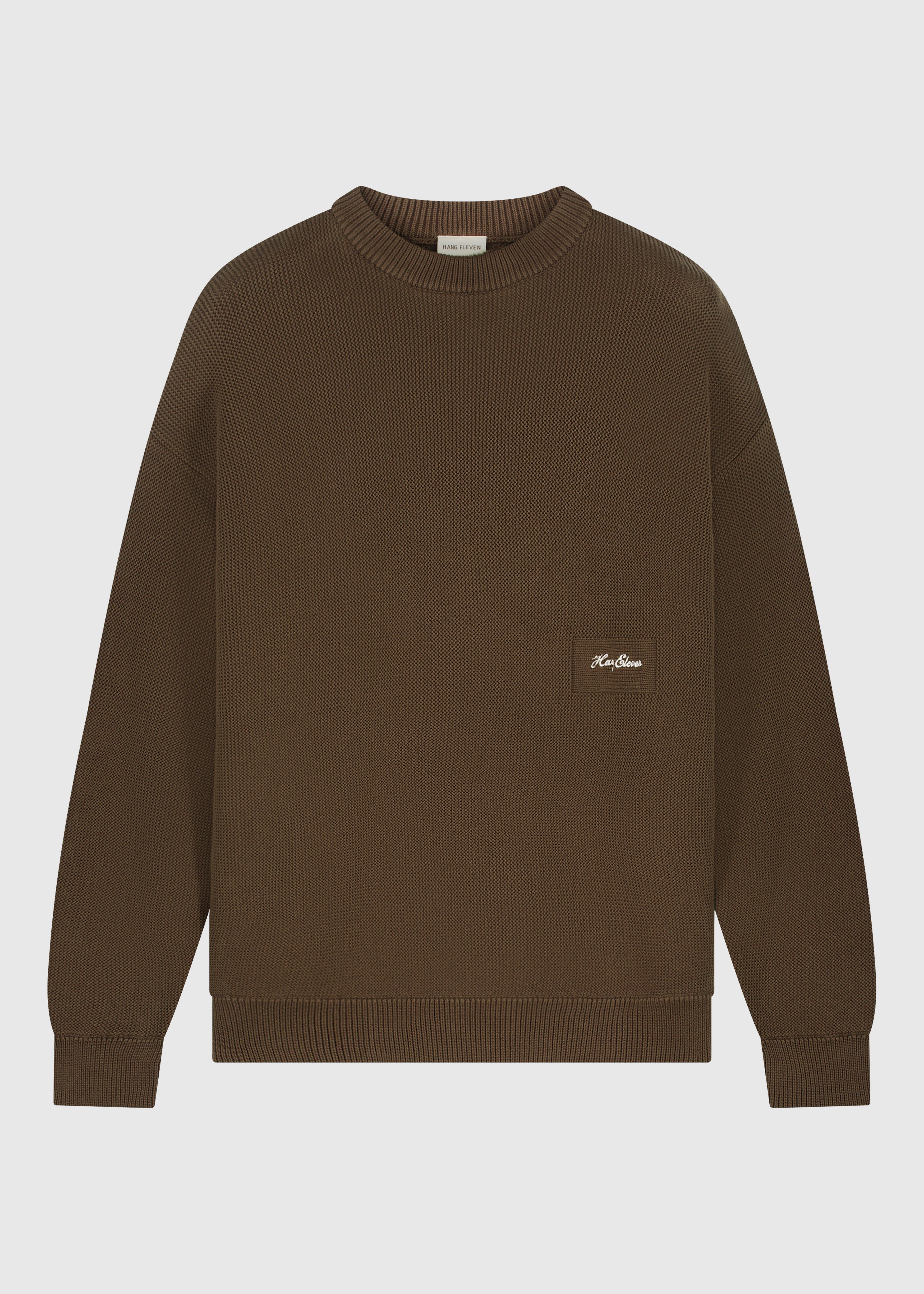 Embro Knit Crewneck - Espresso