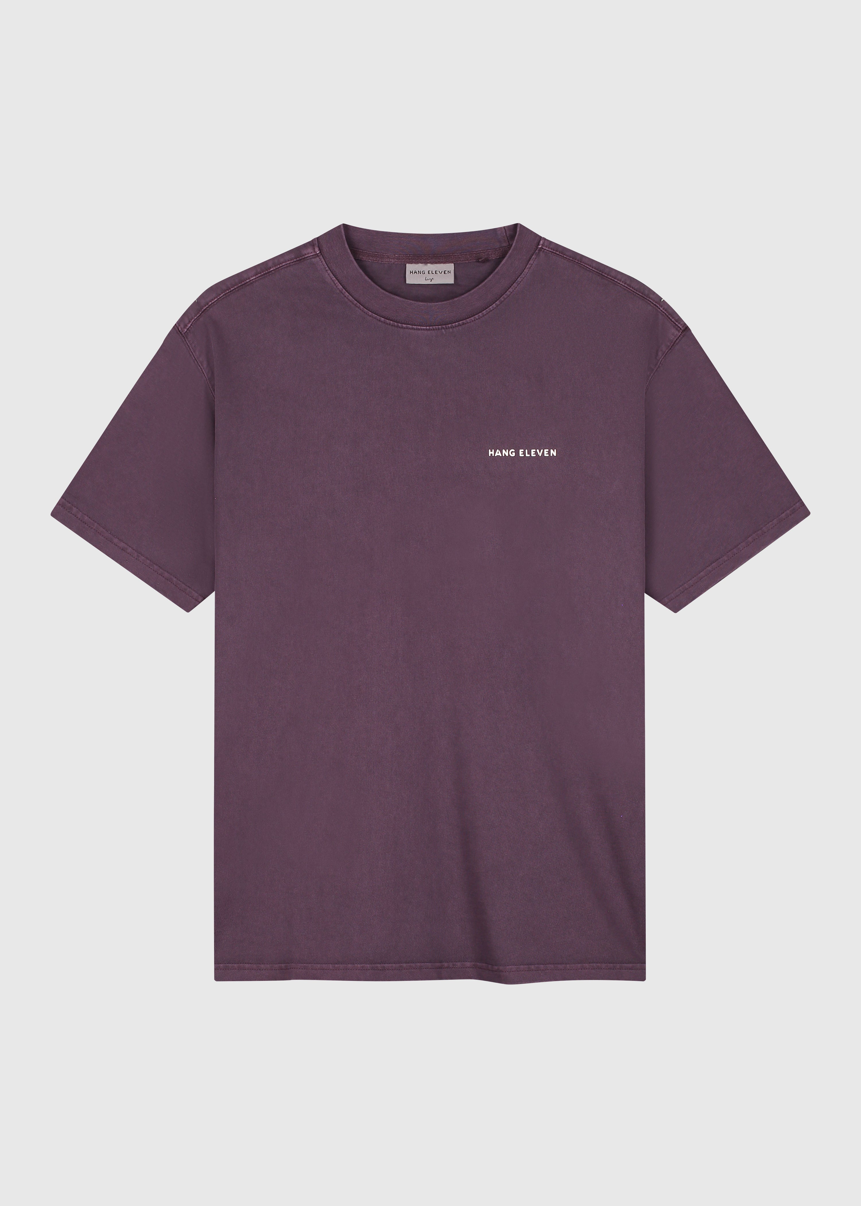 Washed Essential Tee - Dark Purple