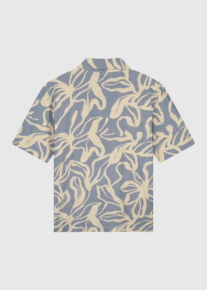 Plants Slub Shirt – Dusty Blue