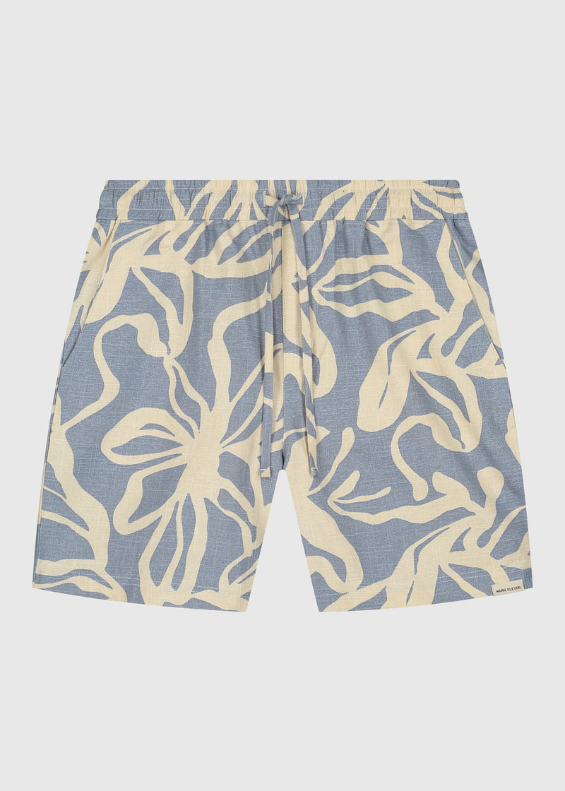 Pflanzen Slub Short - Dusty Blue