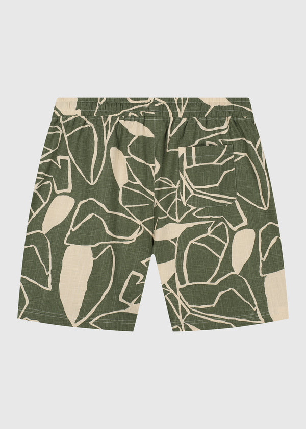 Pflanzen Slub Short - Grün