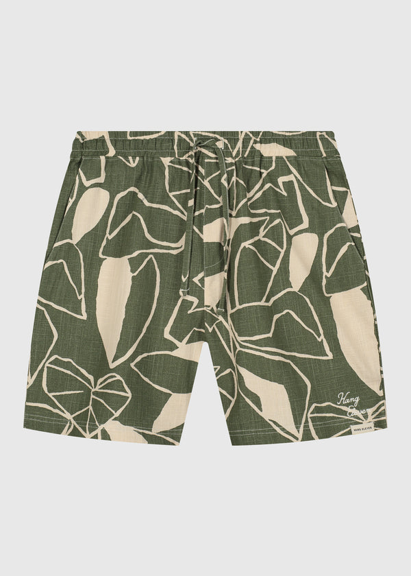 Pflanzen Slub Short - Grün