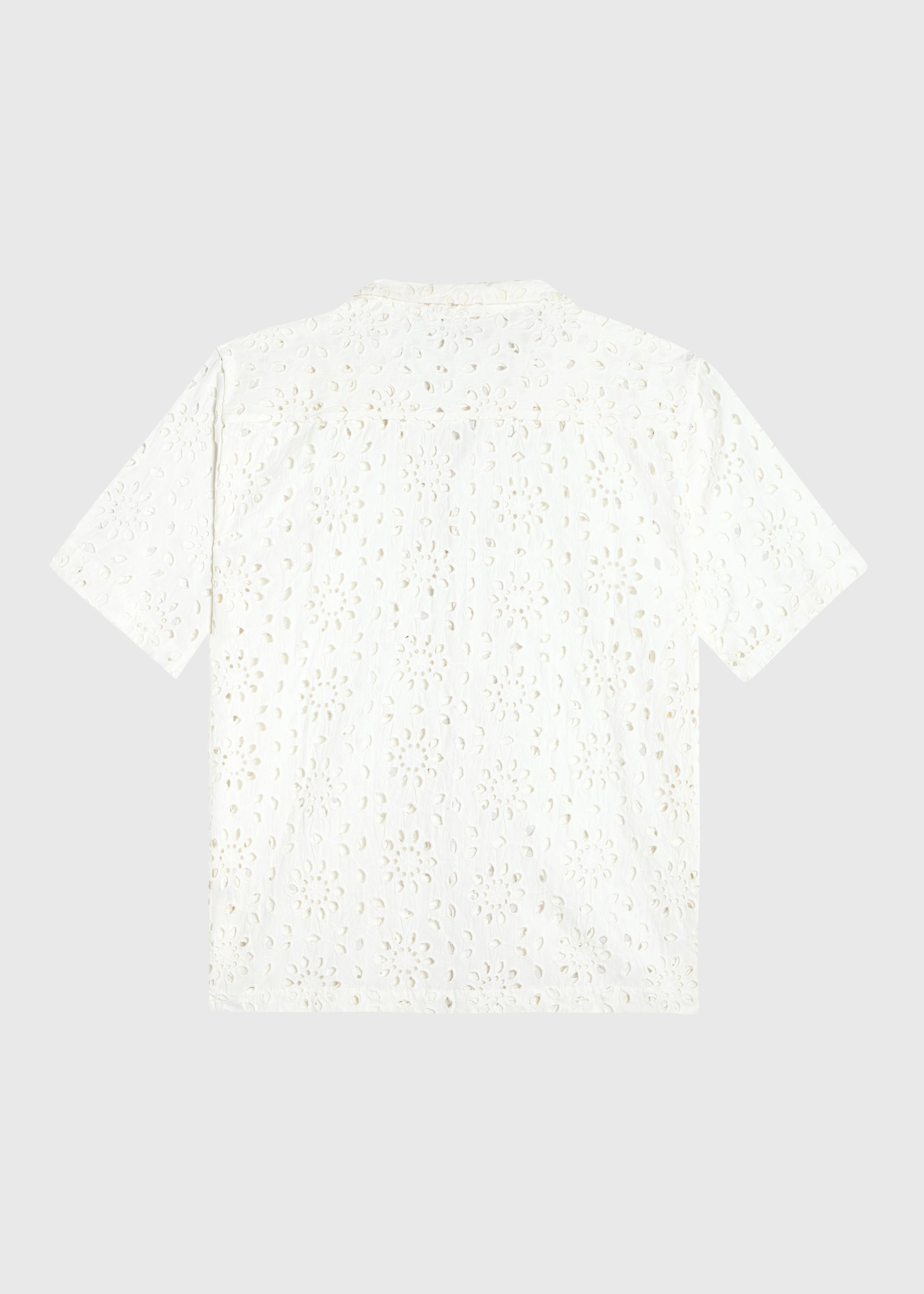 Flower Crochet Shirt - White Sand.