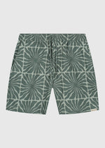 Flower Slub Short - Green