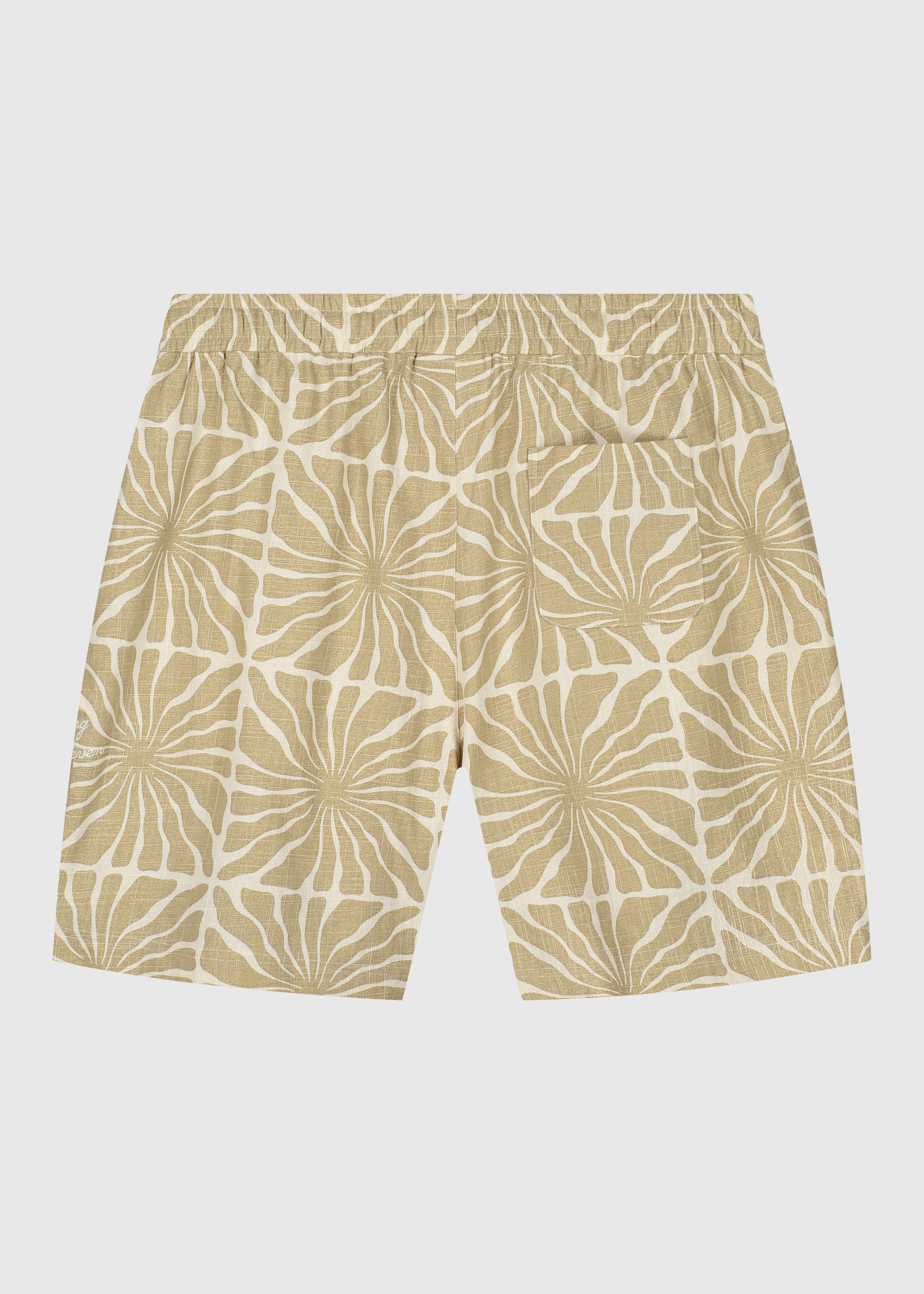 Flower Slub Short - Sand