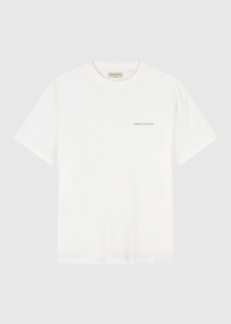 Blumen-T-Shirt – Weiß