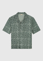 Flower Slub Shirt - Green