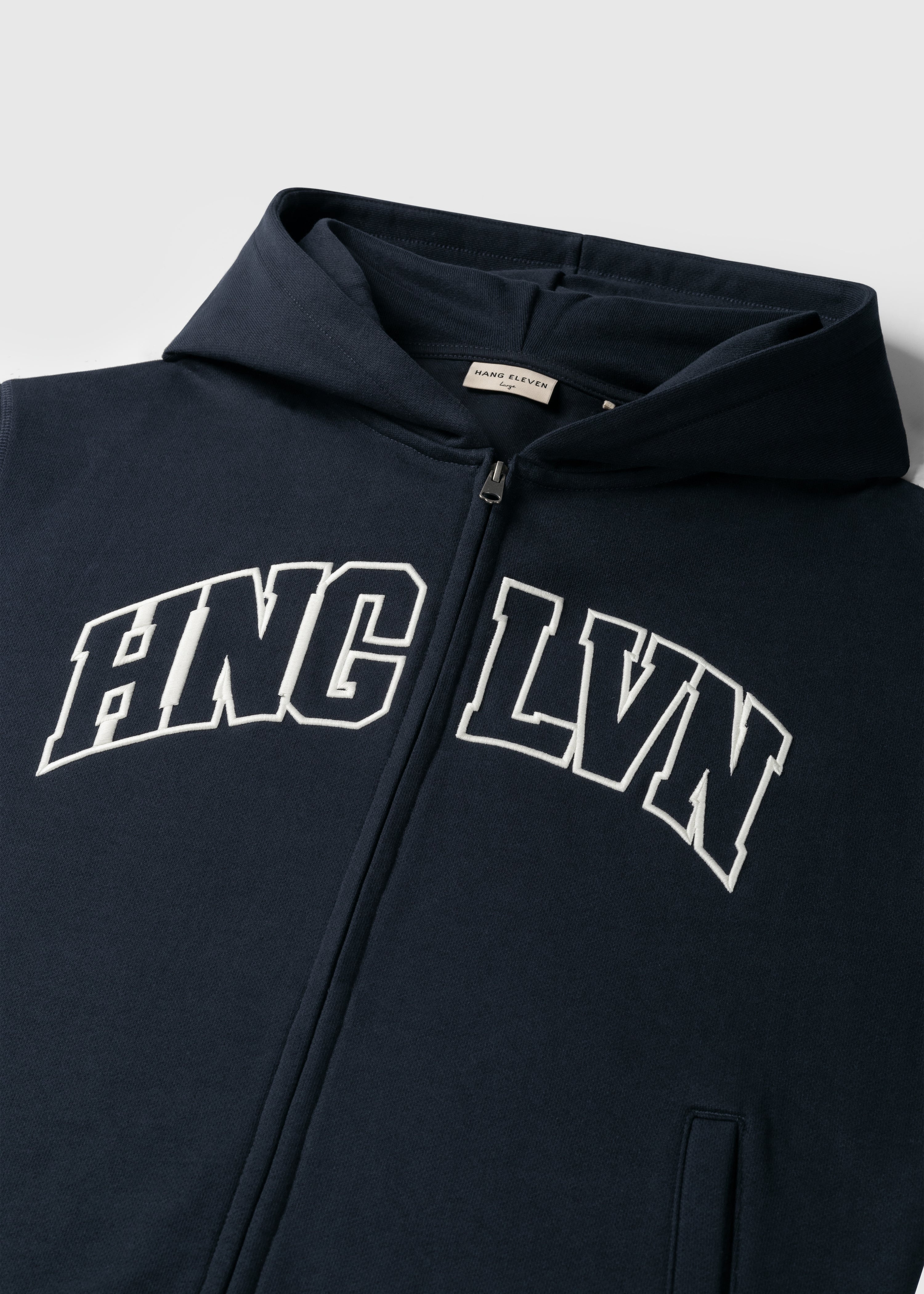 HNGLVN Hooded Zip - Navy Blue
