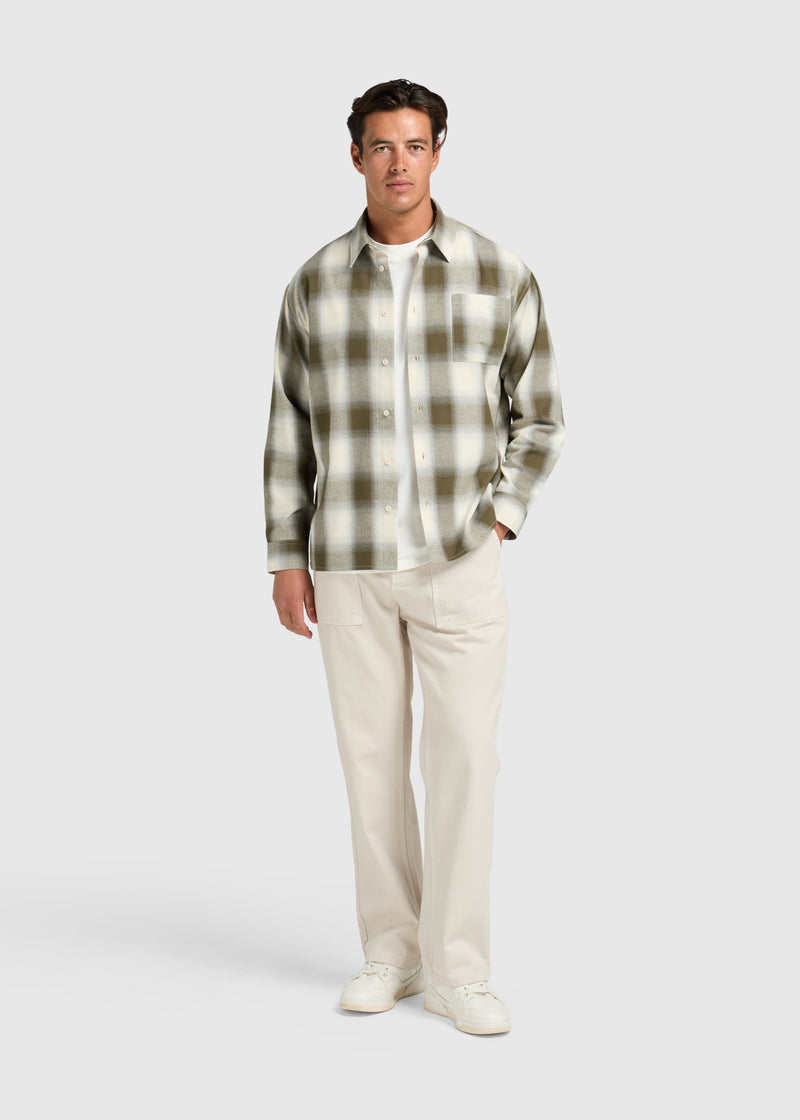 Shadow Check Shirt - Sand