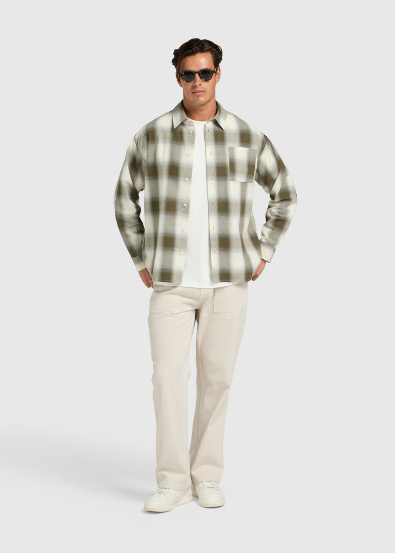 Shadow Check Shirt - Sand