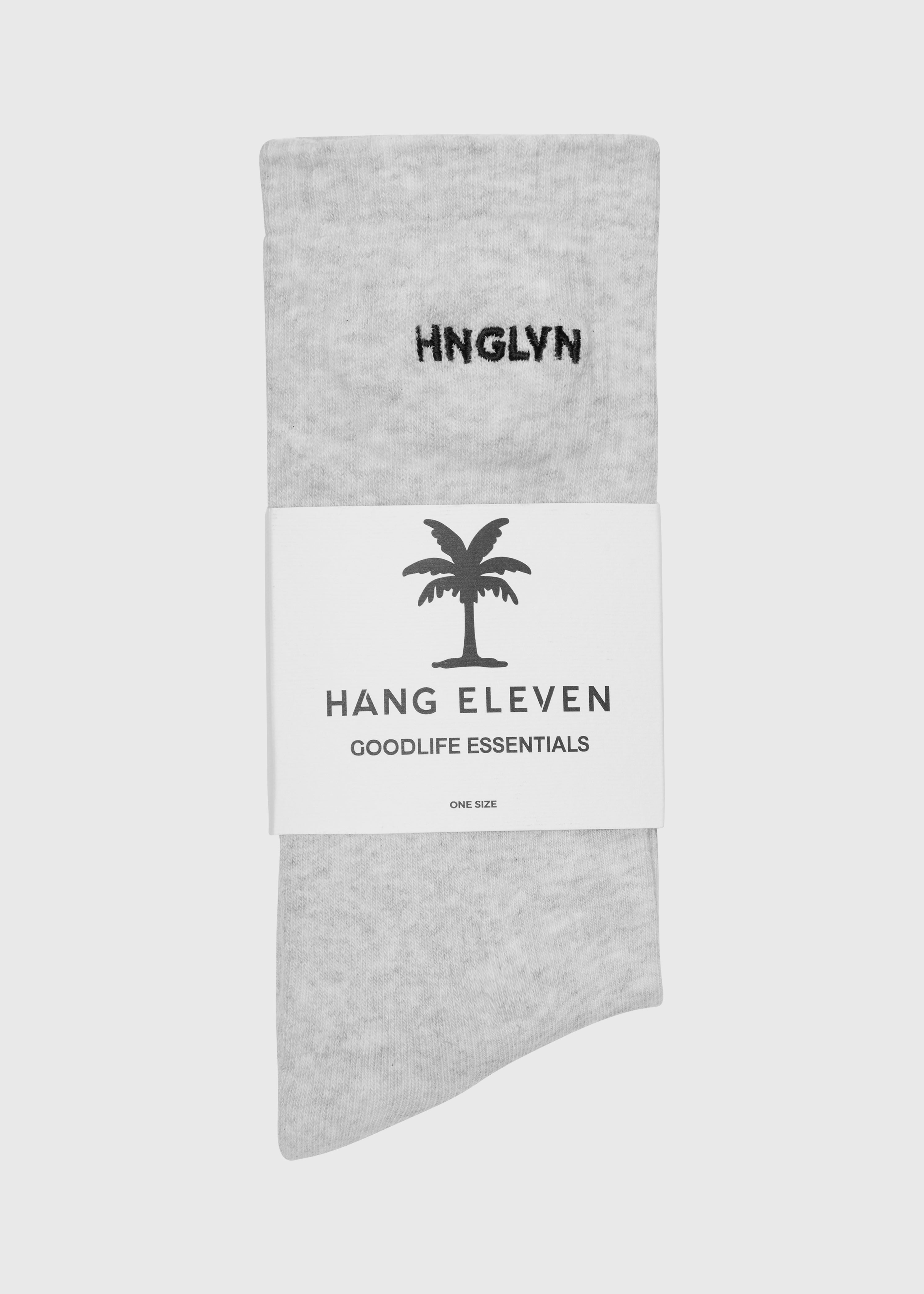 Chaussettes Hang Eleven avec petit logo - Gris mêlé