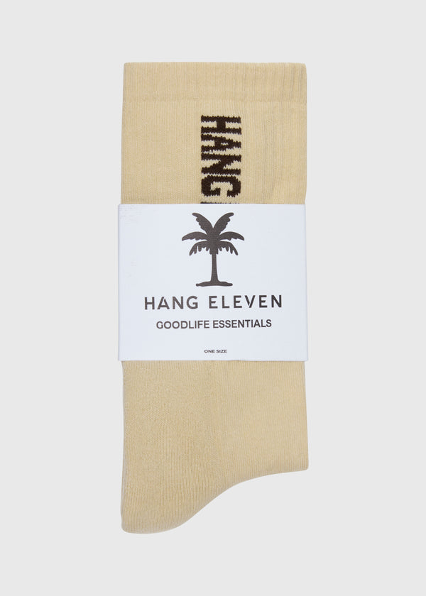 Hang Eleven Vertical Socks - Sand