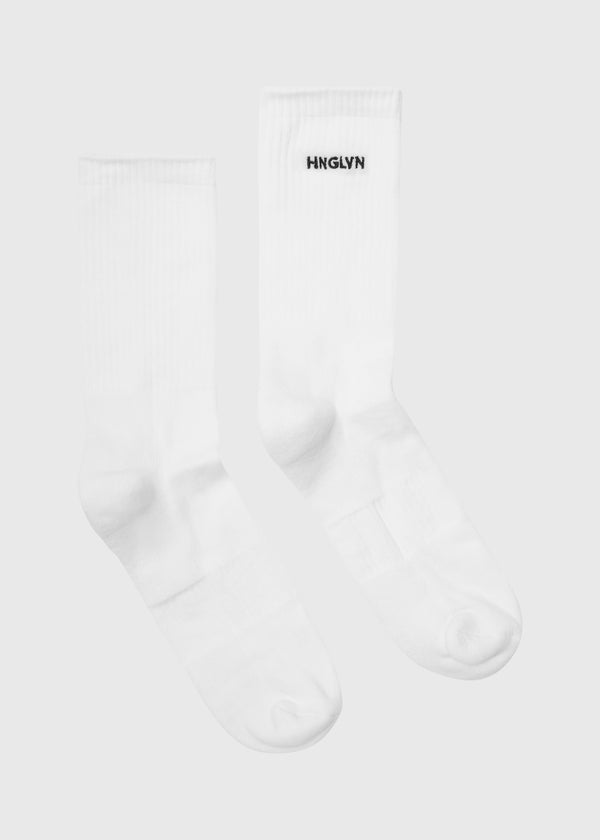 Small Logo Sock - White
