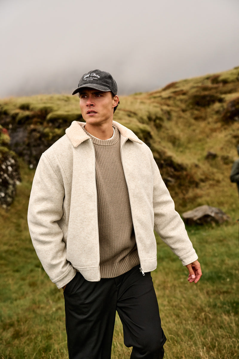Cozy Borg Jacket - Sand