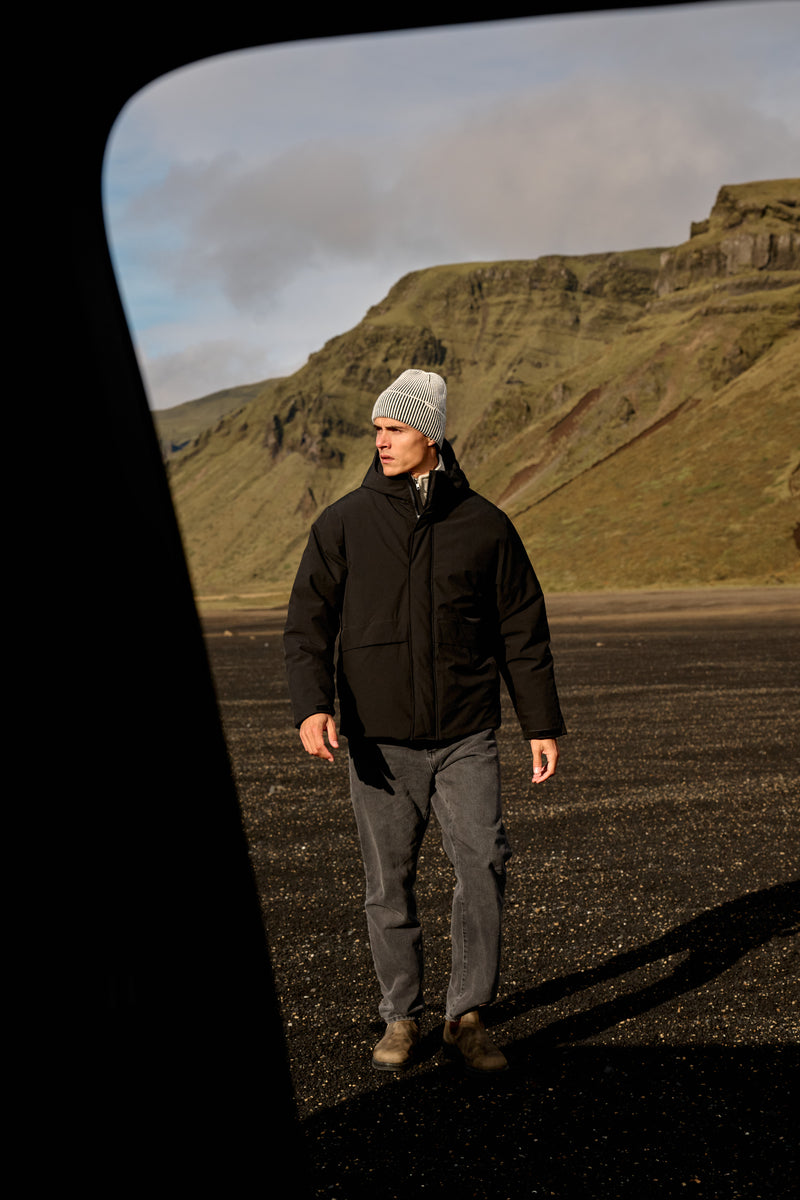 Two Tone Beanie - White