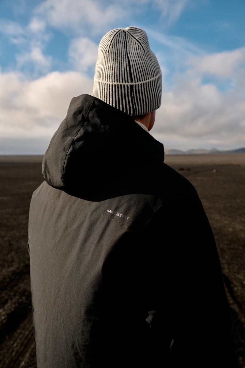 Two Tone Beanie - White