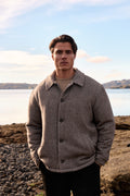 Gefüttertes Overshirt – Braun