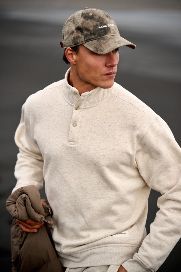 Vintage Washed Stehkragen - Sand