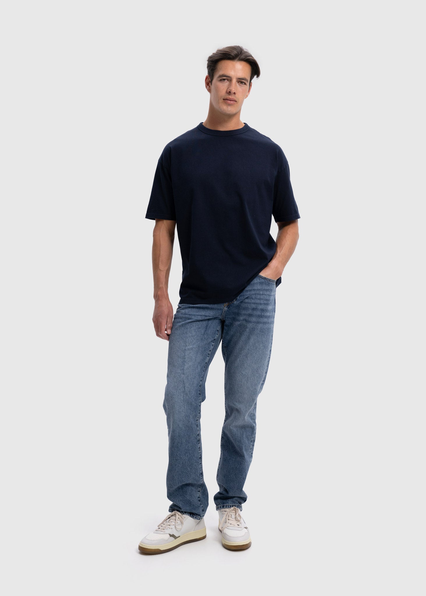 Oversized Premium Tee - Navy Blue