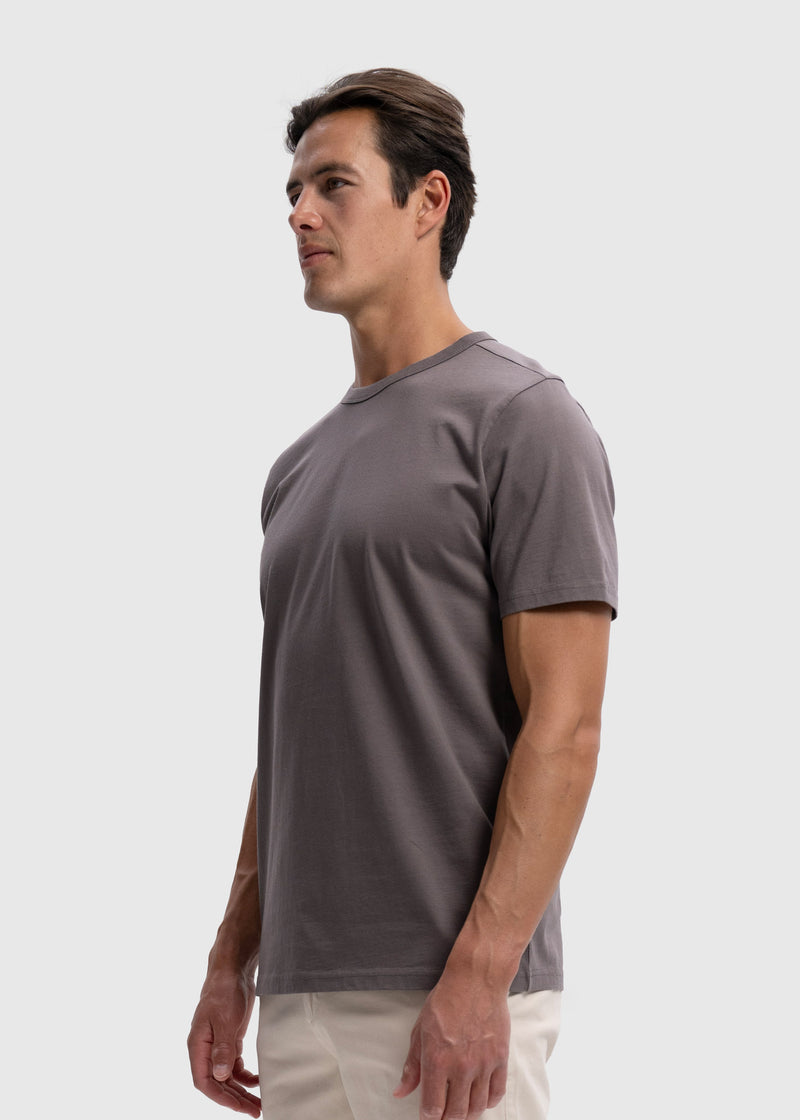 T-shirt premium léger coupe droite - Anthracite