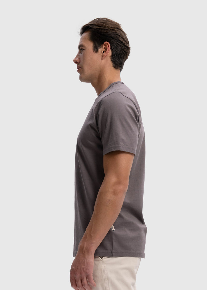 T-shirt premium léger coupe droite - Anthracite