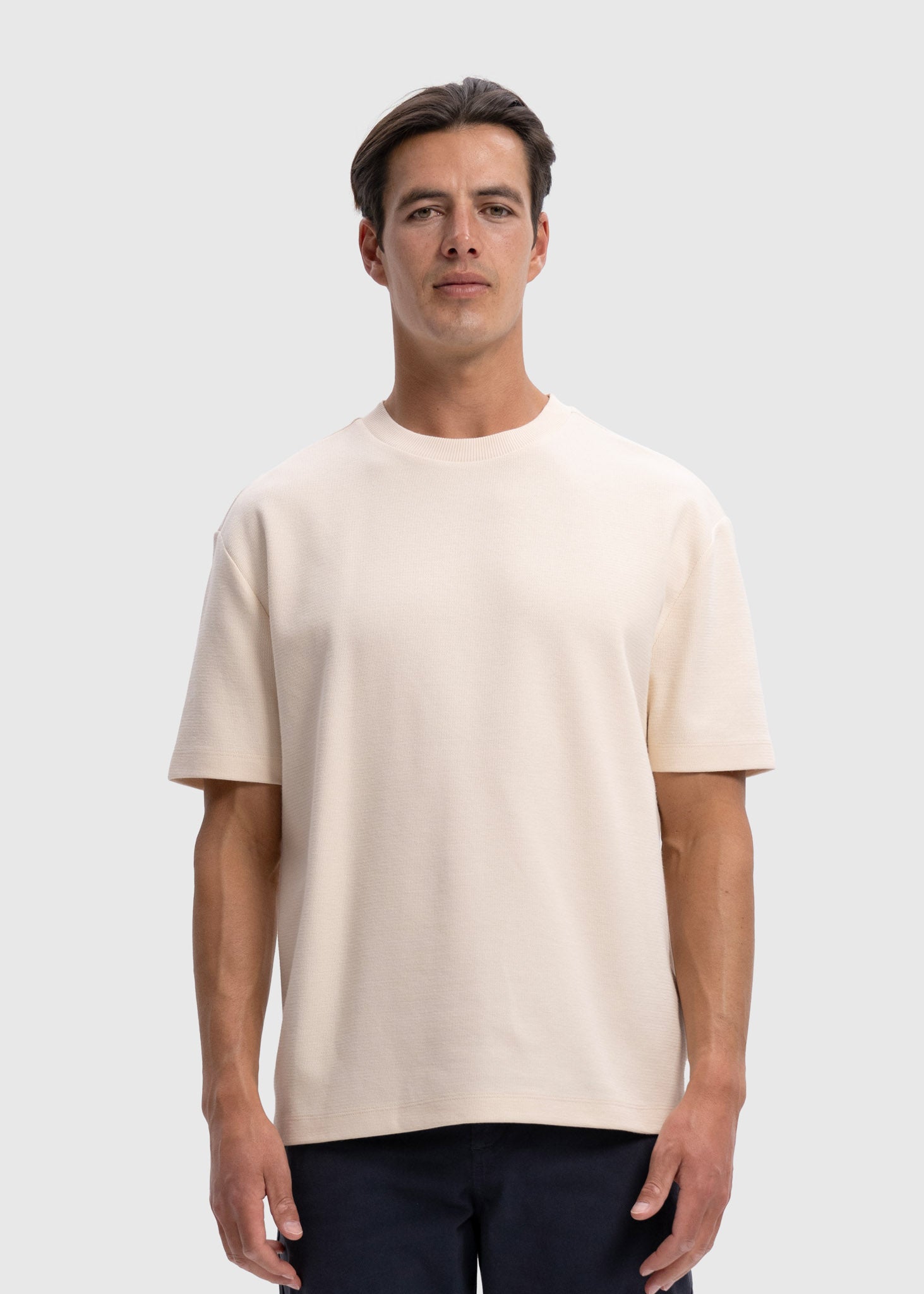 Pique Tee - White Sand