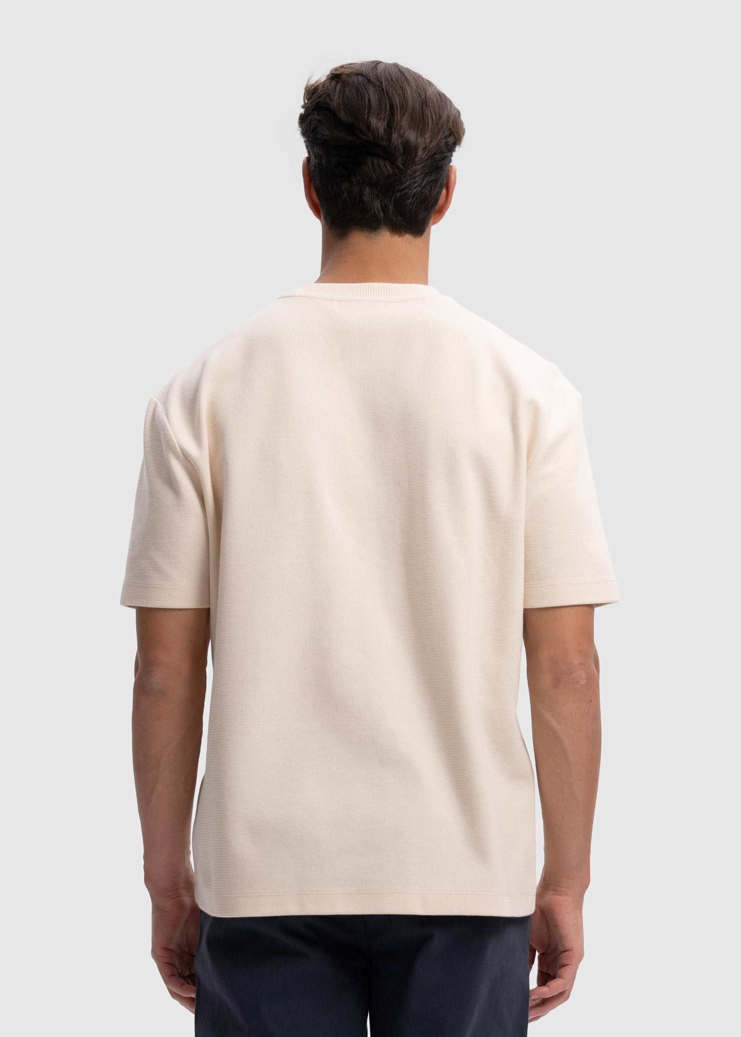 Pique Tee - White Sand