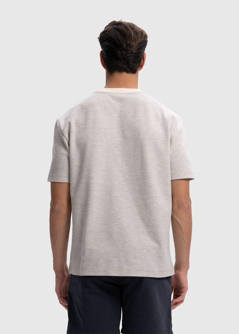 T-shirt en piqué - Gris clair