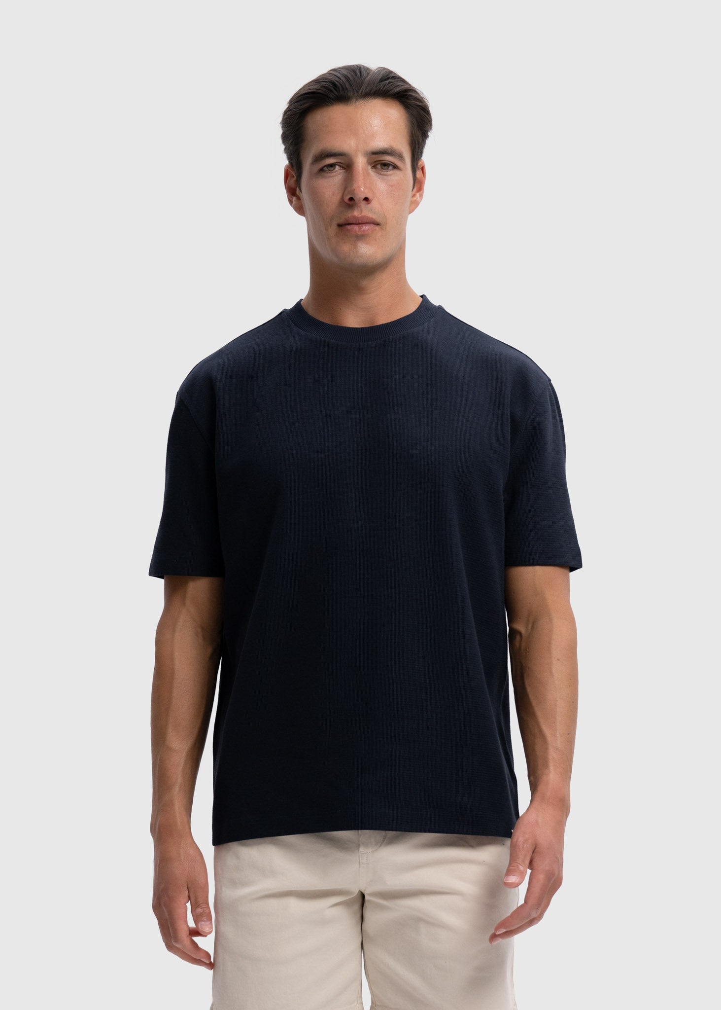 Pique Tee - Navy Blue