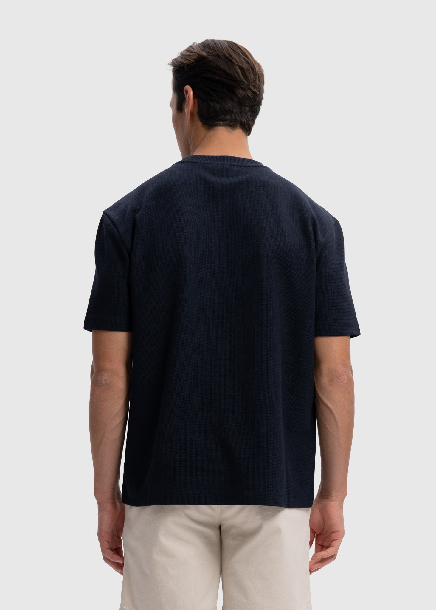 Pique Tee - Navy Blue