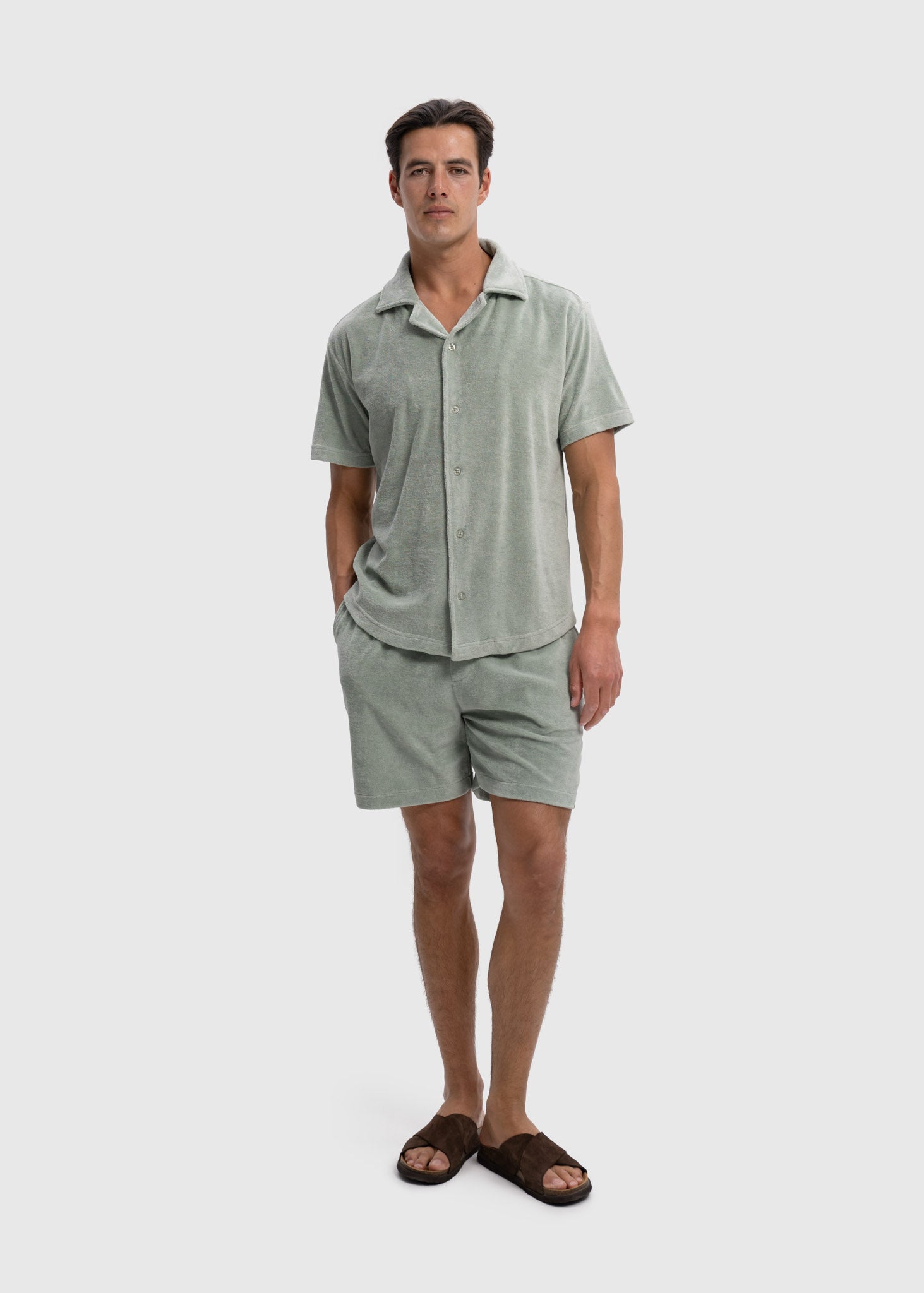 Terry Shirt - Sage Green