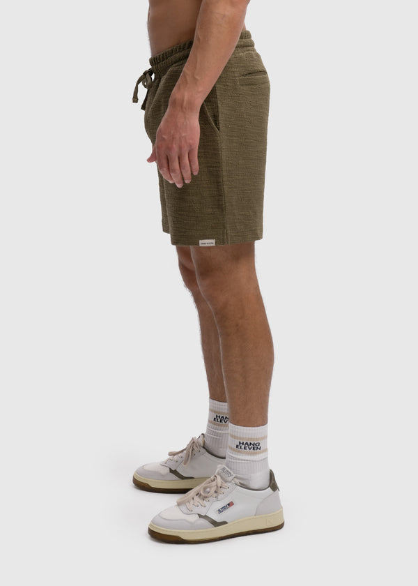 Boucle Short - Olive Green