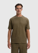 Boucle Tee -  Olive Green