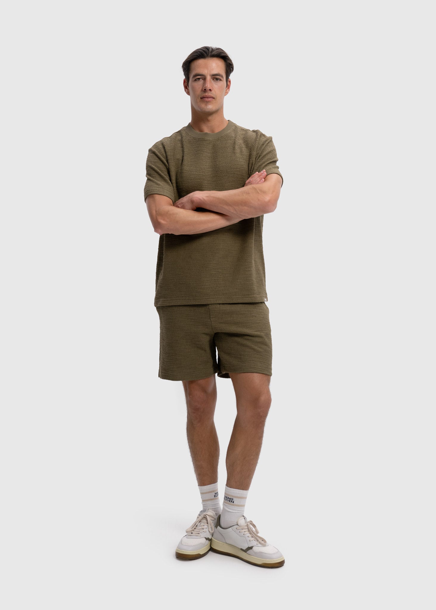 Boucle Short - Olive Green