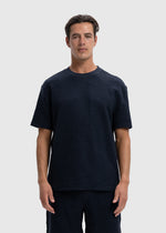Boucle Tee - Navy Blue