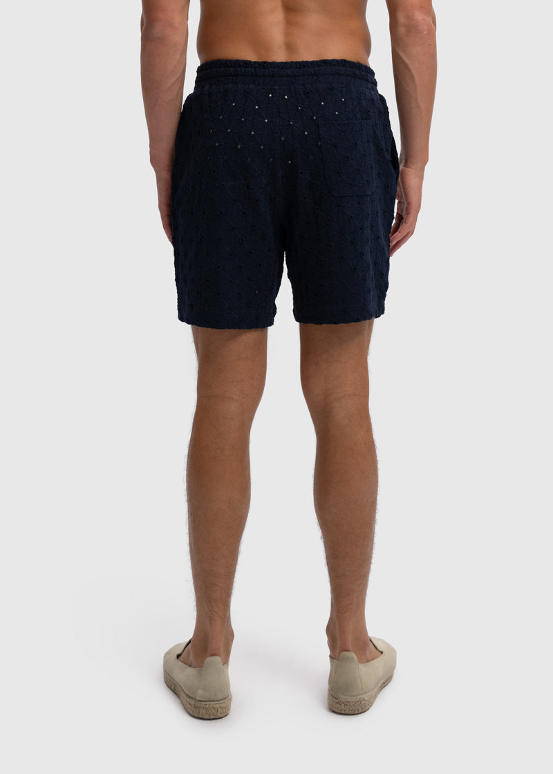 Short au crochet Sunrise - Bleu marine