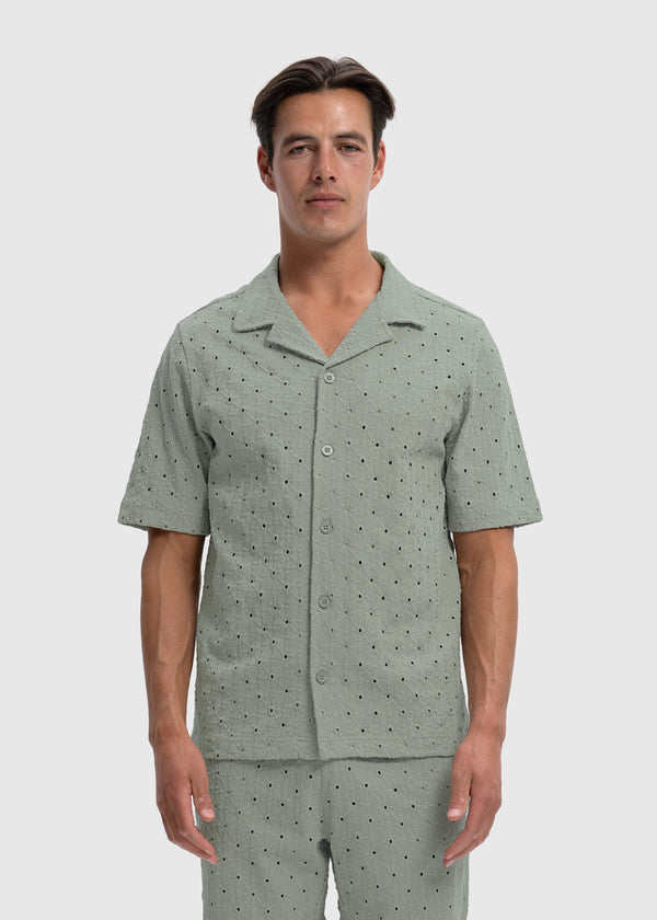 Crochet Sunrise Shirt - Winter Pear