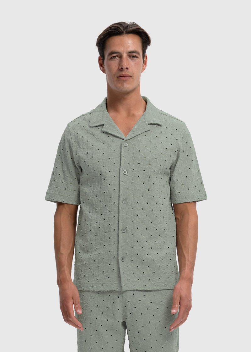 Crochet Sunrise Shirt - Winter Pear