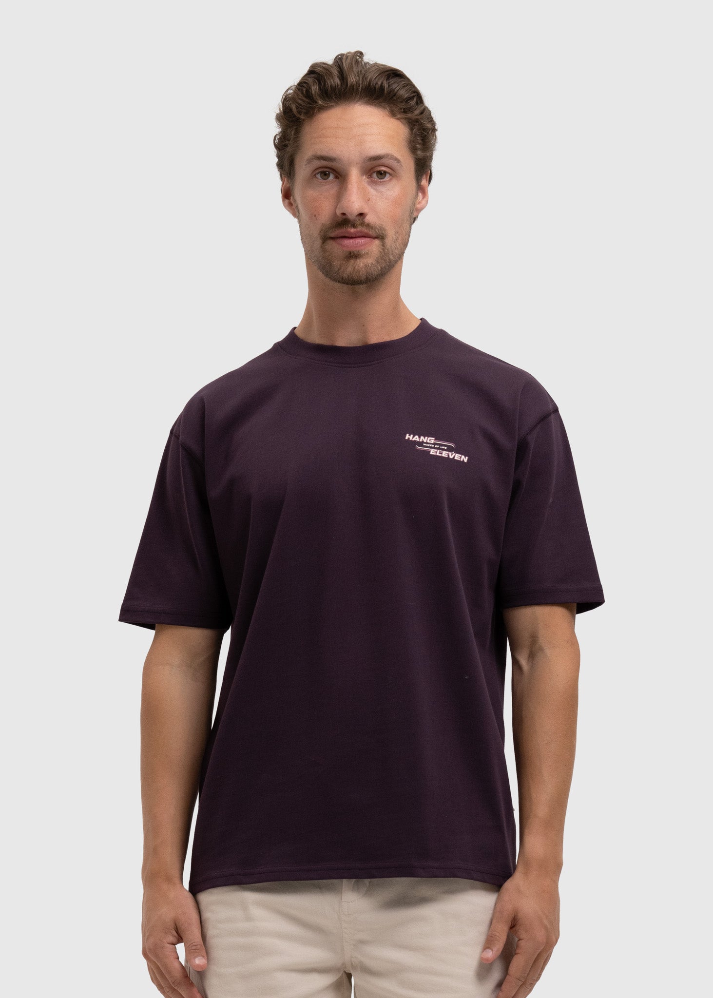 Washed Waves Of Life Tee - Purple