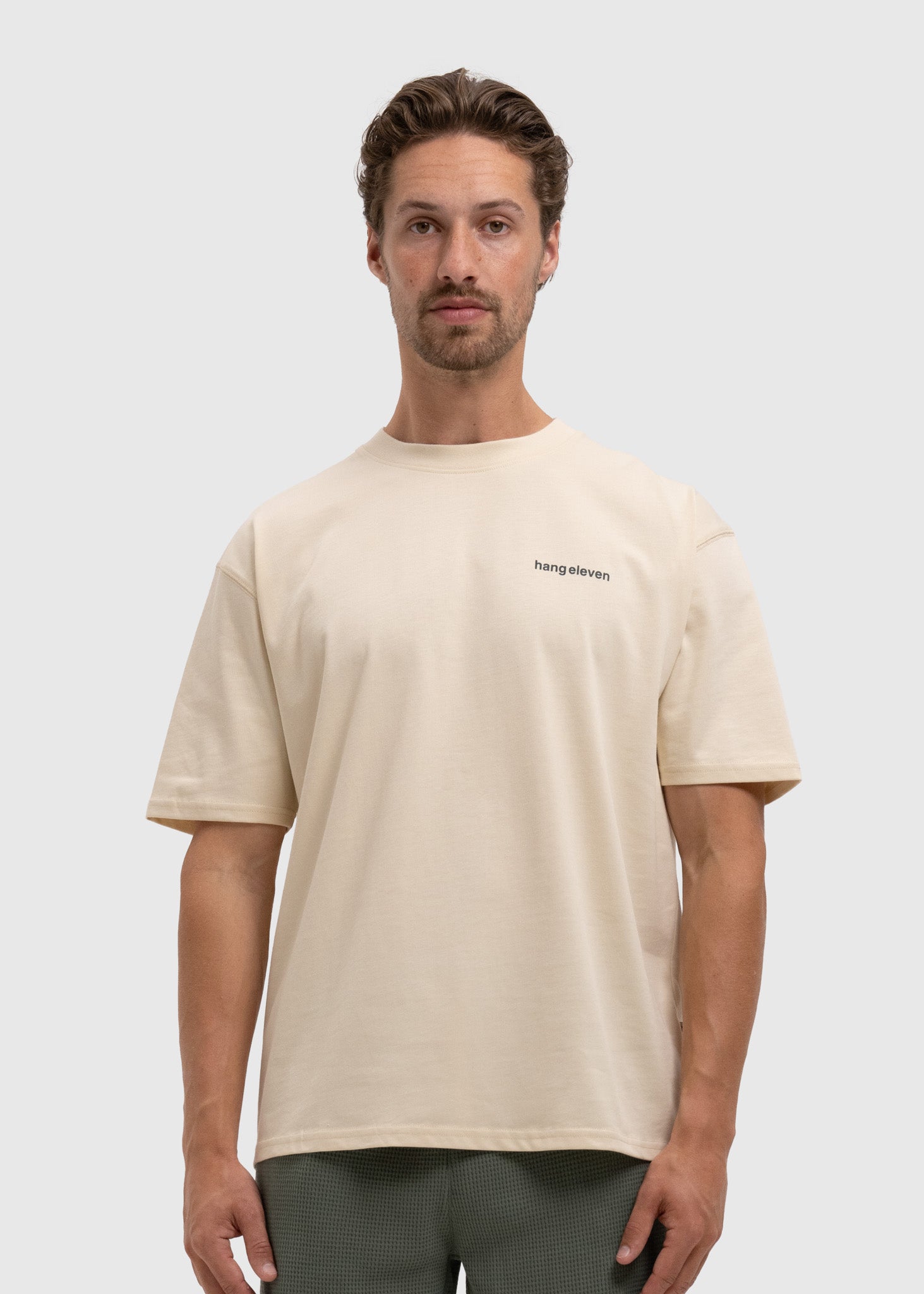 Outline Flower Tee - White Sand