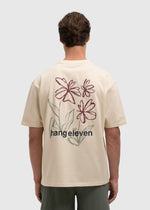 Outline Flower Tee - White Sand