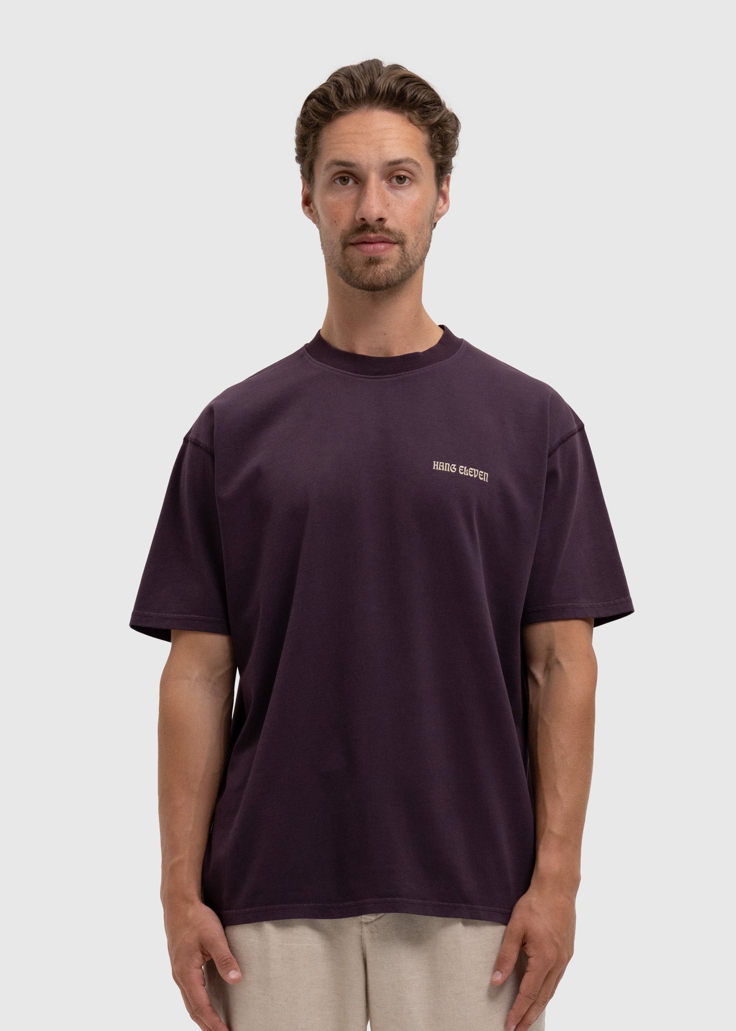 Square Tee - Washed Purple