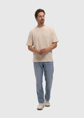 T-shirt en Terry Jacquard - Sable