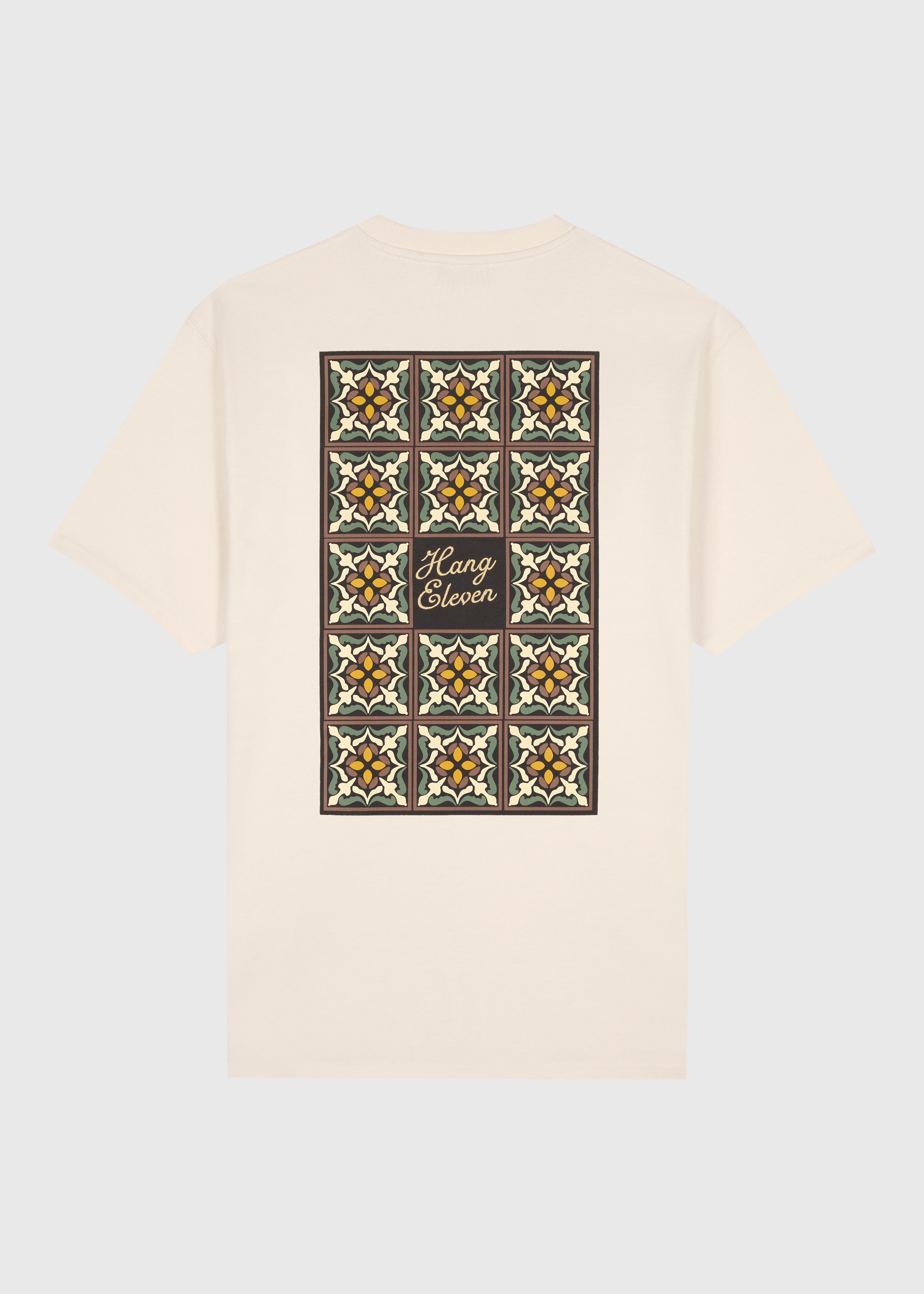 Full House Of Tiles Tee - White Sand