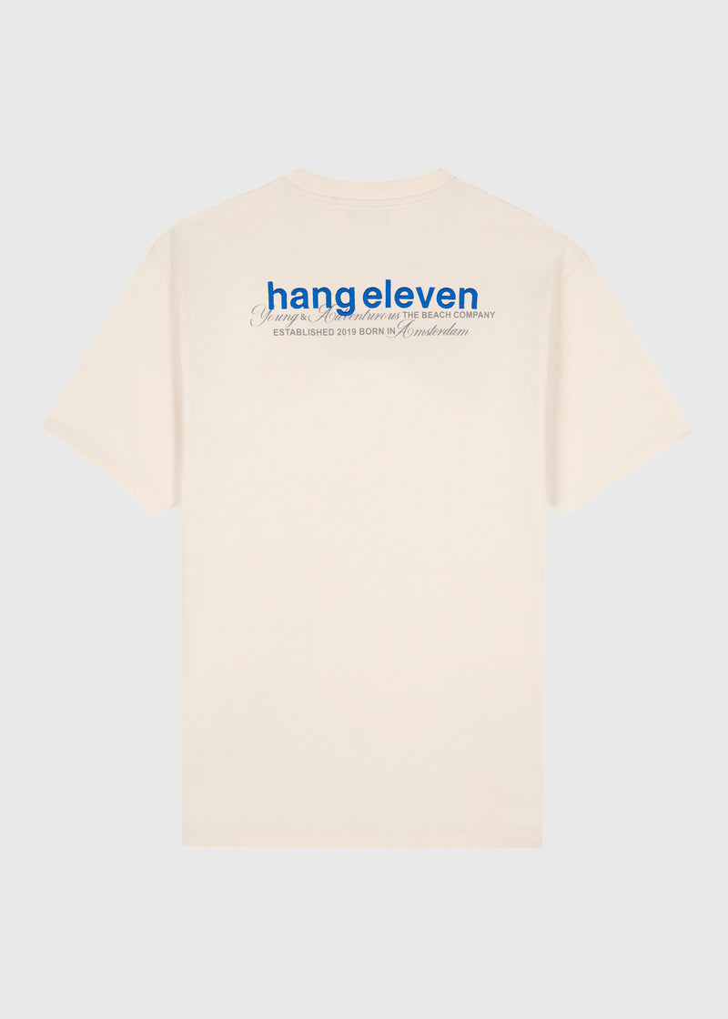 Brand Embro Tee - White Sand