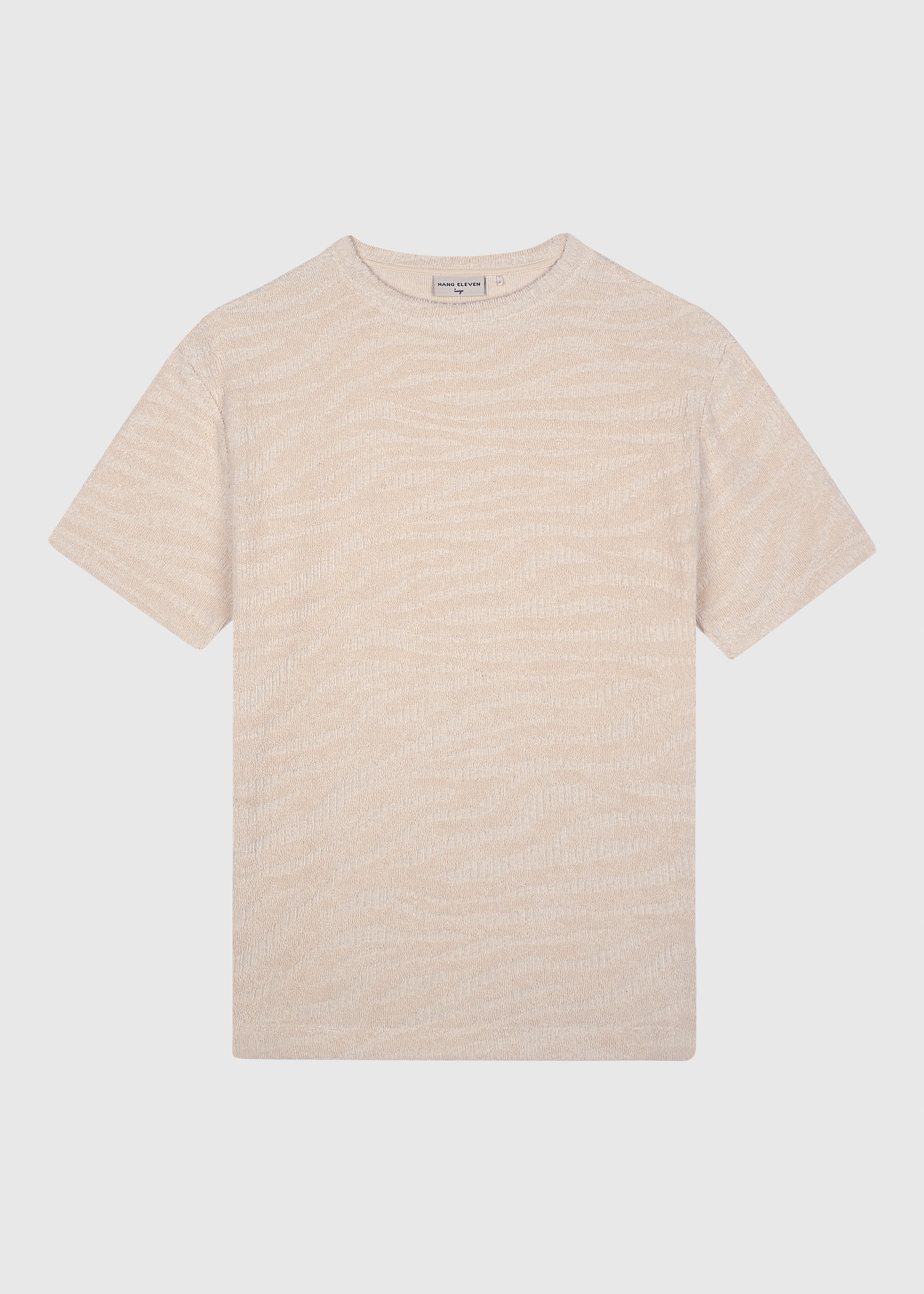 Terry Jacquard Tee - Sand